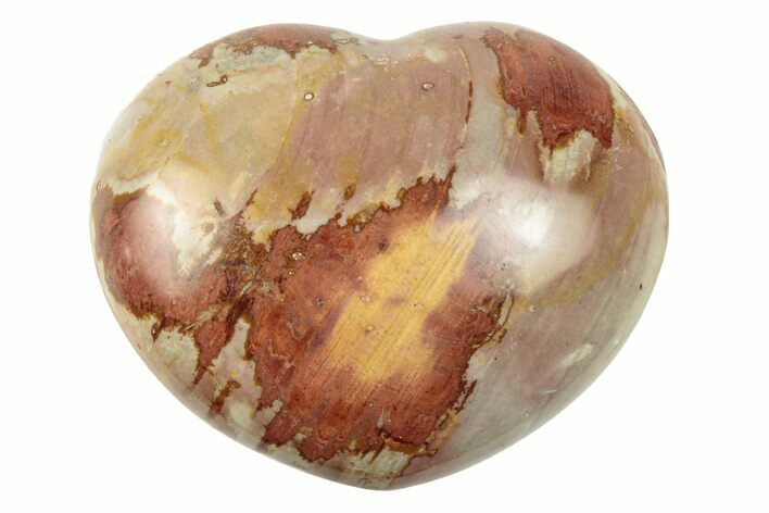 Wide, Polychrome Jasper Heart - Madagascar #254649